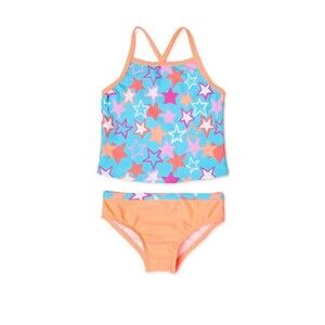 Baby & Toddler Girls Stars Tankini bathing suit 2-Piece Swim Set Size 12MO